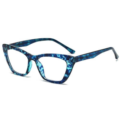 Lunettes pour femmes rétro en PC avec branches renforcées et verres sans correction