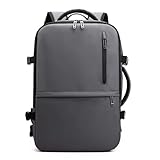 HYPIQQ Wasserdichter Laptop-Rucksack für Männer und Frauen - Robuster Reiserucksack für...