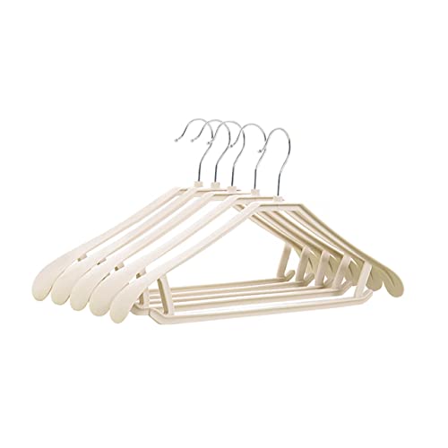 Levemolo Pcs Heavy Duty Hangers for Coats Suit Hangers Plastic Clothes Anti-Slip Hooks Strong Support for Wrinkle Hanging