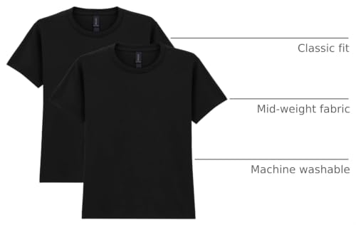 Image of Gildan Unisex-Child Gildan Youth Heavy Cotton T-Shirt, Style G5000b, 2-Pack