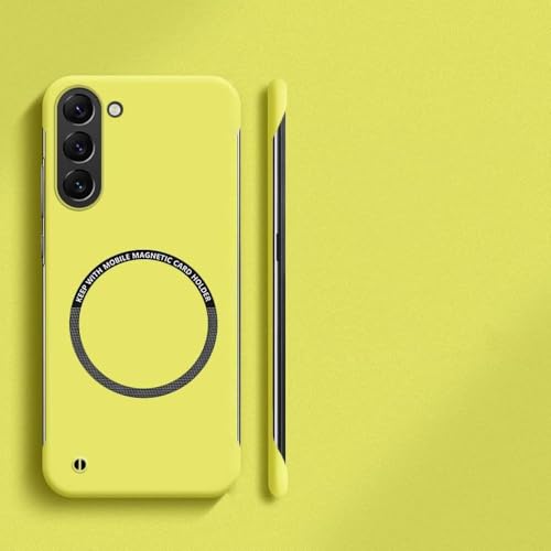 Coque Samsung S25 Plus jaune magnétique pour un usage quotidien actif