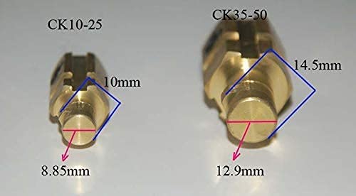 Image of RIVERWELD TIG Welding Cable Panel Connector Plug DKJ10-25 200Amp with Black and Red Color Dinse-Style Quick Fitting 4pcs | with Black and Red Color Dinse-Style Quick Fitting