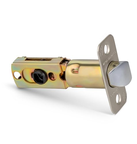 Mega Handles Privacy Round Latch Satin Nickel - Adjustable Door Latch