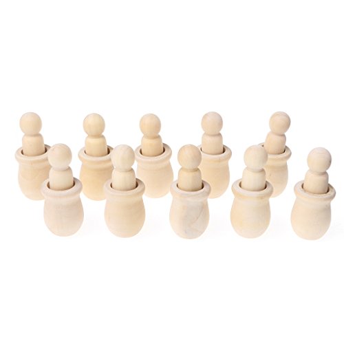 YO-HAPPY DIY Peg Dolls Material, for Model Lover, Kids Toy