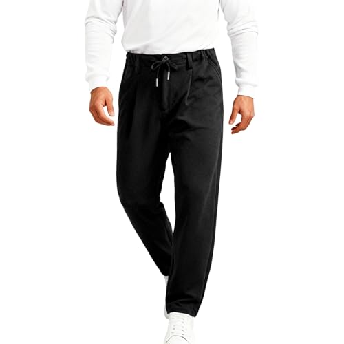 Pantalon chino homme grande taille élastique à coupe droite