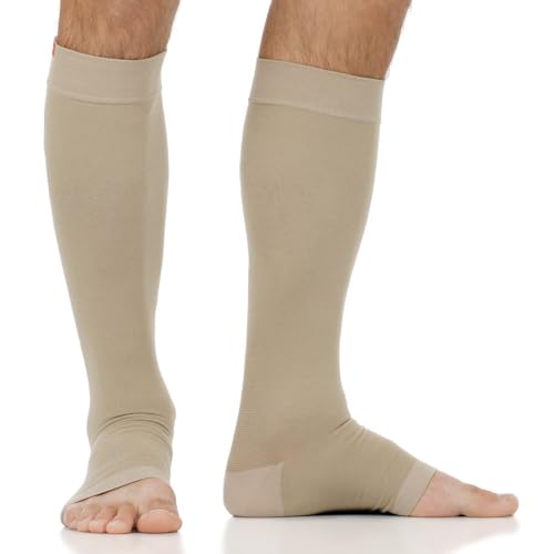 Image of VIM & VIGR Cotton 20-30 mmHg Open-Toe Compression Socks