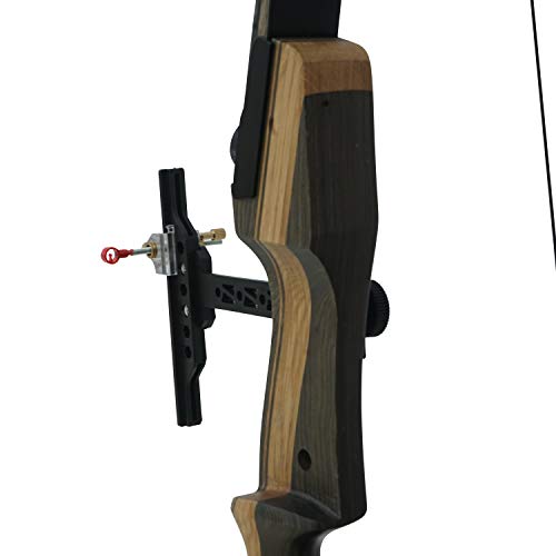 Archery Recurve Bow Target Sight T Shape Adjustable With Ring Pin With Dot Detachable For Takedown Competition Olympic Style Hunting Practice Range #TOP6