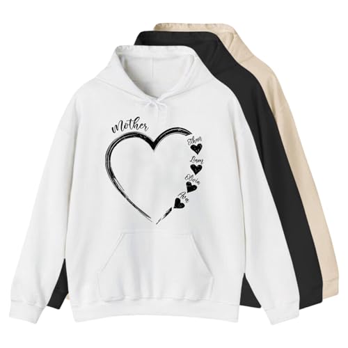 PSUNEY Conjunto de Sudadera con Capucha para Mujer, Manga Larga, Ajuste Holgado, con Capucha, para Invierno y Otoño Regalos para el día de la Madre