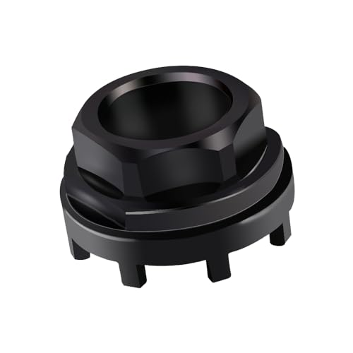 XPJBKC Fahrrad Lockring Tool, Fahrrad Tretlager Werkzeug, Innenlager Werkzeug mit 8 Zähnen Verschlussring Kompatibel mit Shimano SRAM ISIS 8-Stufen-Innenlagerschalen, Schwarz