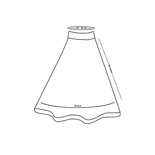 Ridhi and Sidhi Women's Cotton Indian Readymade Petticoats (Off-White, 40W x 38L)