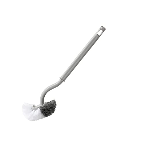 Escobilla de Inodoro de Upgrade con Mango Largo, escobilla de Inodoro de plástico con cerdas multifuncionales para Limpieza Profunda Cover