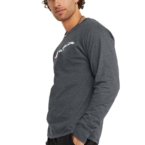 Champion, Classic Long Sleeve, Comfortable, Soft T-Shirt for Men (Reg. Or Big & Tall)3
