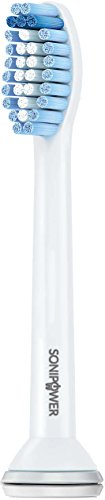 8 Pack Sonipower Sensitive Standard Size Replacement Toothbrush Head for Philips Sonicare Click On Brush Heads HX3023/66 HX6053/60 HX6053/62 HX6053/64 HX6053/66