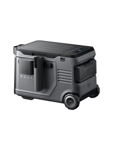 Image of Anker SOLIX EverFrost 2 40L Cooler with Road Trip Kit, 61 qt Car Refrigerator, Electric Cooler with 288Wh Battery, Powered by AC /DC or Solar,for Outdoor Camping, Travel, and Fishing, Fits in Trucks