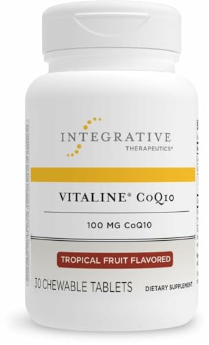 Integrative Therapeutics Vitaline CoQ10 100 mg - Brain Health Support Supplement for Adults* - Supports Heart Health* - Dairy-Free - Tropical Fruit Flavored, 30 Chewable Tablets (30 Servings) Integrative Therapeutics Vitaline CoQ10 100 mg - Brain Health Support Supplement for Adults* - Supports Heart Health* - Dairy-Free - Tropical Fruit Flavored, 30 Chewable Tablets (30 Servings)