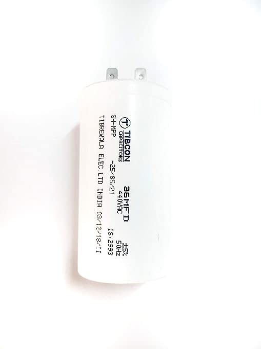 M&M HARIS 36 MFD 440V Tibcon Capacitor for Air Conditioner (Split & Window Air Conditioners) 1 Ton & 1.5 Ton Air Conditioner