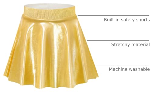 Image of Gnainach Girls Skorts High Waist Athletic Skirts with Shorts Stretchy Activewear for Teens Kids Performance Tennis