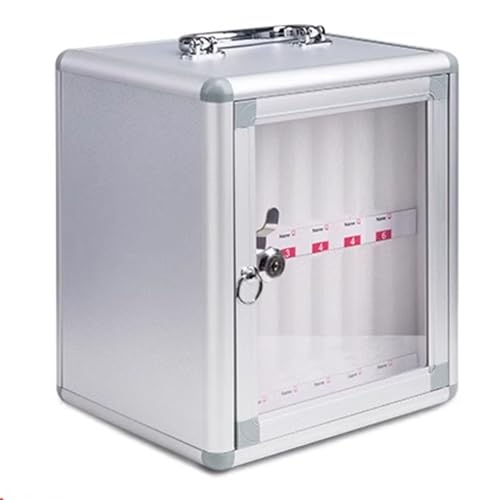 Casier mural haute capacité pour 860 appareils – Solution de rangement sécurisée pour écoles, examens, laboratoires et usines (argent, 12 emplacements)
