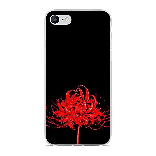 GBESTAO Soft Clear Shockproof Thin Durable Flexible Case for Apple iPhone 7/8/SE 2020-Tokyo-Ghoul Higan Flower Japan Anime 9
