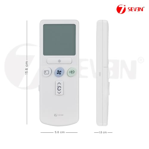Image of 7SEVEN Compatible AC Remote for Hitachi Split AC and Window Air Conditioner The Model of Remote Control is 154, Exact Match with Original Remote No Pairing Required use New AAA Alkaline Battery.