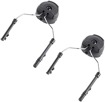 Zerone Helmet Rail Adapters 1Pair Helmet Arc Rail Suspension Headset Support For Peltor Comtac