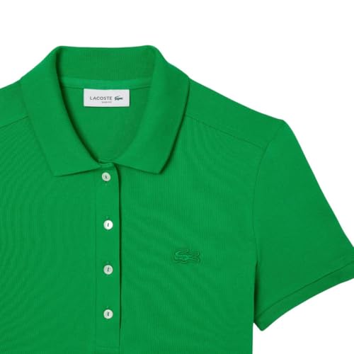 Image of Lacoste Women's Slim Fit Stretch Petit Pique Polo Dress