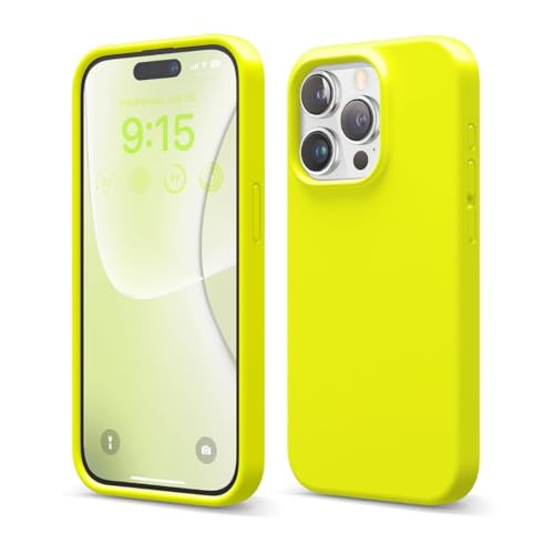 Image of Liquid Silicone Case Compatible for iPhone 13 Pro | Slim Back Cover | Soft Touch Bumper | Shockproof Drop Protection | Microfiber Cloth Inside | Sleek Solid Design