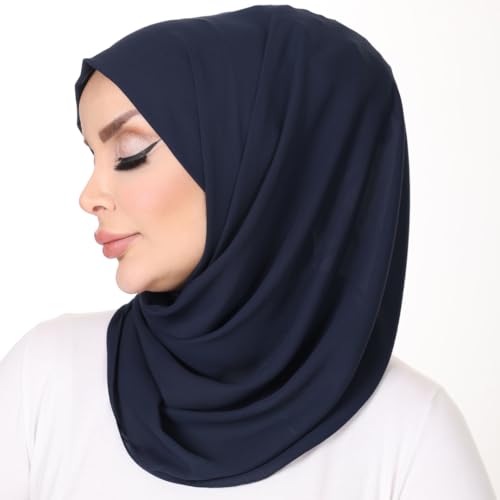 Premium Silk Hijab – Lightweight & Opaque Scarf, Soft and Breathable Head Cover for Modest Everyday Wear4