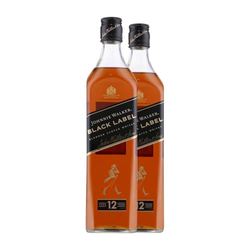 Whisky Blended Johnnie Walker Black Label Reserva 12 Años 70 cl (Caja de 2 Botellas de 70 cl)