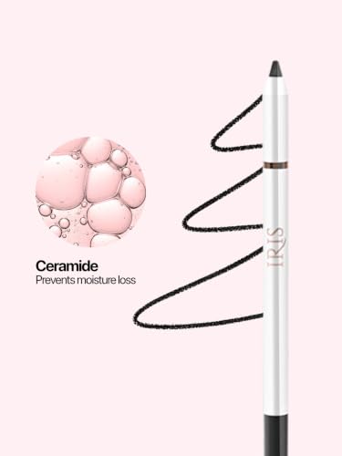 Image of IRIS COSMETCS Kajal Kohl Pencil Intense Black Waterproof, Smudgeproof 24 hr wear, Ceramide, 1.2 ML
