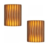 SYAXVOM Lot de 2 Appliques murales Vintage, Lampes en résine avec éclairage Haut et Bas, culot G4, parfaites pour Un Couloir, Une Chambre, Une Salle d'exposition, Une décoration intérieure