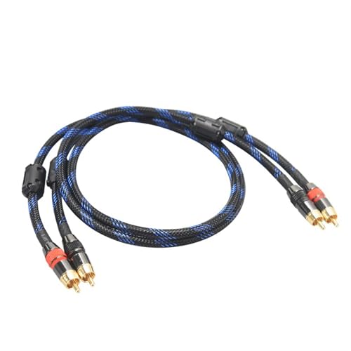 Câble audio Hi-Fi 4N OFC mâle-mâle de 1m avec blindage indépendant