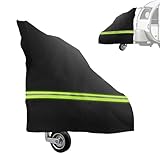 LANZLC Pferdeanhänger Deichselabdeckung, 600D UV-Beständig Wasserdicht mit Reflektorstreifen, Deichselhaube Pferdeanhänger Zubehör, Deichselabdeckung Verdickt Groß für alle Arten von Pferdeanhängern