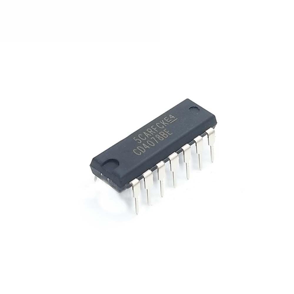10pcs/lot CD4078BE DIP-14 CD4078 DIP14 4078BE DIP HEF4078BP TC4078BP HEF4078 CMOS 8-Input NOR/OR Gate IC
