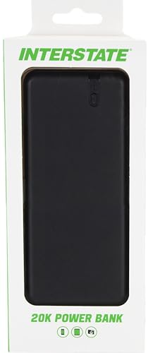 Cargador portátil Interstate Batteries 20000mAh con 2 puertos USB miniatura 5