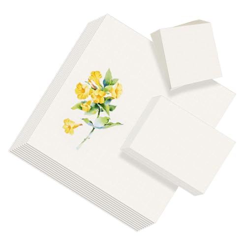 BESPORTBLE 55 Sheets Painting Paper Fine Texture Fine Texture Versatile for Watercolor Acrylics and More for Beginners and Artists