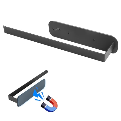 Porte Sopalin Magnétique, Magnétique Porte Serviette, Porte Essuie Tout Magnetique,en Acier au Carbone, pour Réfrigérateurs et Fours à Micro-Ondes, Armoire en Métal