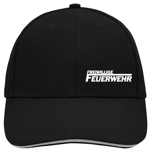 Huuraa Cappy Mütze Freiwillige Feuerwehr Geschenk Black/Light Grey...