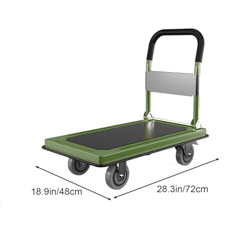 Carretilla plegable con ruedas 360° para uso diverso miniatura 2