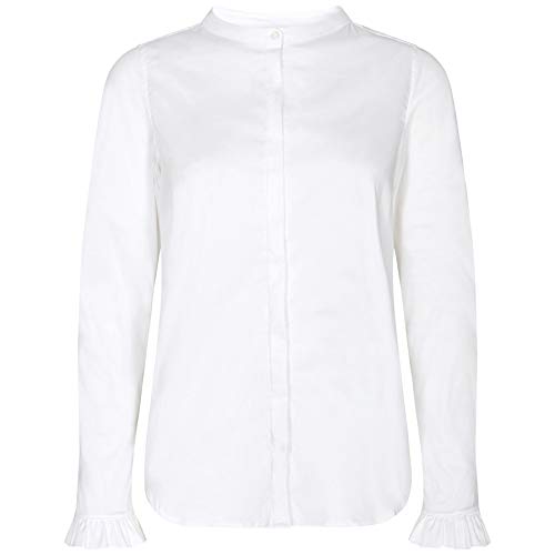 Mos Mosh Damen Bluse Mattie Sustainable Shirt Weiss - L