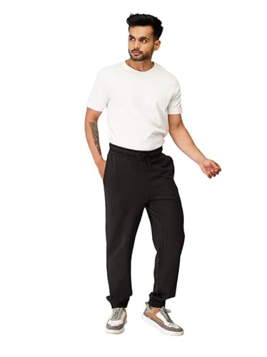 Men's Cotton Regular Fit Trackpants, Lowers with Side & Back Pockets