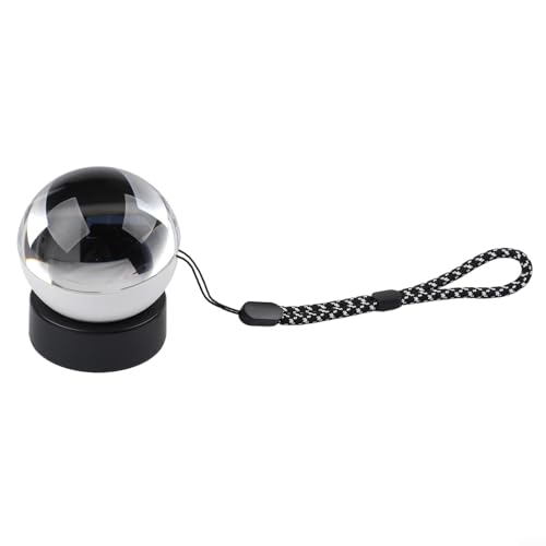 Personalisierte 7 cm Videokugel mit WLAN, LED und Digitalanzeige für Jubiläen, Geburtstage und Hochzeiten (blau)