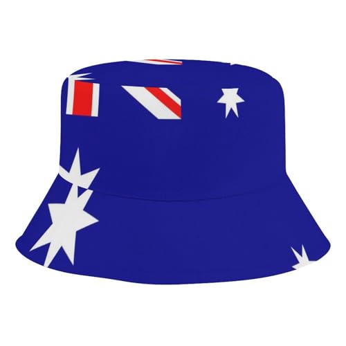 Australia FlagChildren's Bucket Hat for Boys and Girls, Breathable Summer Beach Hat52cm