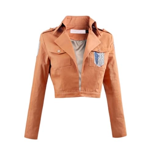Levi/Eren Jaeger Cosplay Costume Anime Jacket Short Coat for Halloween Party Fancy Dress