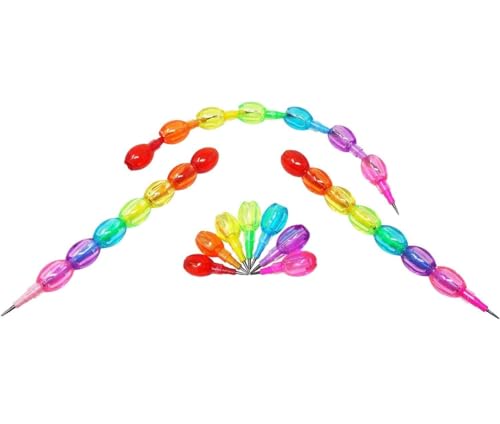Image of Moti Pencil (8 PCS) Moti Pearl Stacking Non Sharpening Pencil, Beautiful Design, Long Lasting, Kids, Birthday, Return Gift(HFE8)