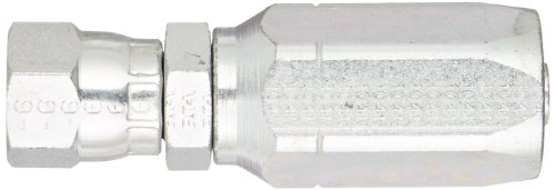 Image of EATON Weatherhead 10406N-606 Female Swivel Hose Fitting, SAE 37 Degree, AISI /SAE 12L14 Carbon Steel, 3 /8 inch Hose ID, 3 /8 inch Tube Size