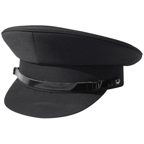 Thorness Black Chauffeur Style hat - Size 58cm