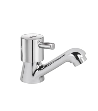 JAL Warna Pillar Tap with Foam Flow 15mm Faucet | Stainless Steel | for Bathroom & Kitchen | Anti Rust | Chrome 3523