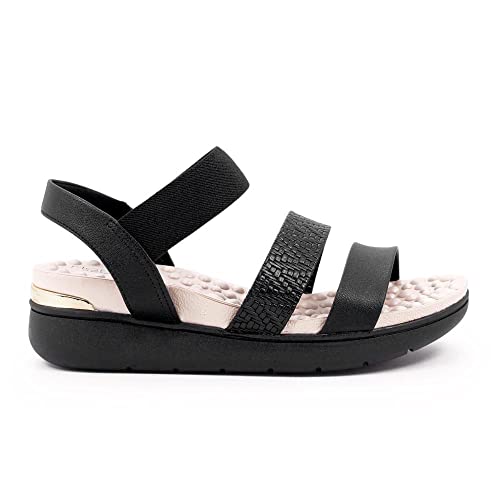 Sandália Modare Plataforma Tiras Duplas