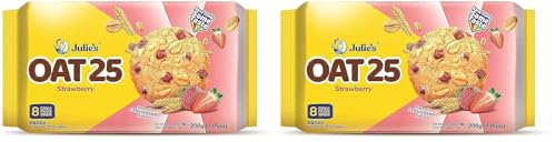 Image of Julie's Oats 25, Strawberry, 200g (Pack of 2)